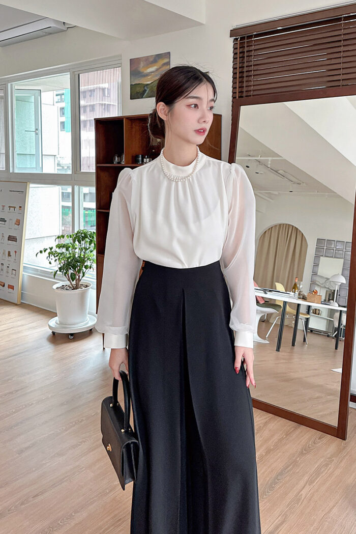 IMG_2381 23FEB#14典雅紗質接袖襯衫