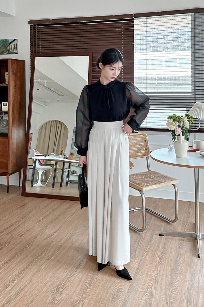 IMG_2429 23FEB#14典雅紗質接袖襯衫