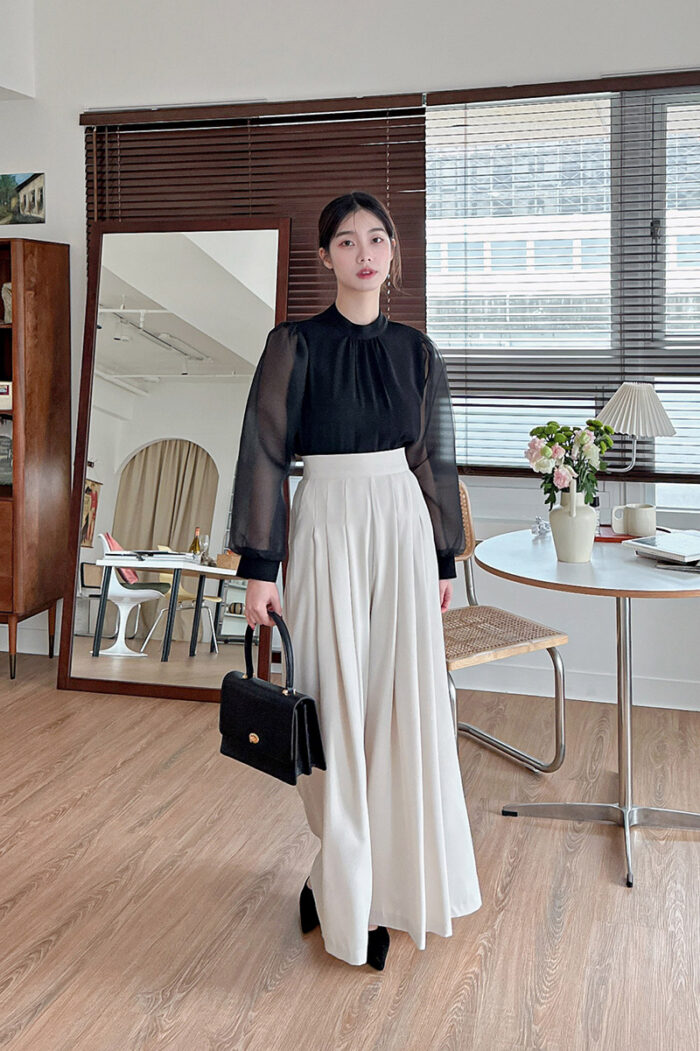 IMG_2430 23FEB#14典雅紗質接袖襯衫