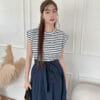 23MAY#24 自留款-條紋法式半袖短T