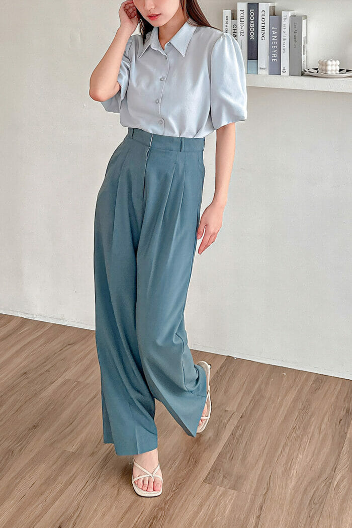 20230532-24 23MAY#32 推薦款-Vintage配釦五分澎袖襯衫