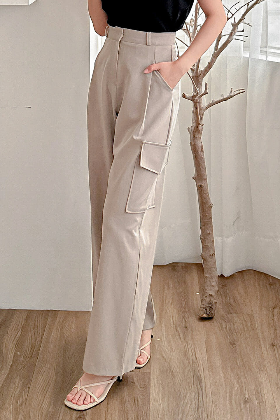 23MAY#66 單口袋直筒工作褲