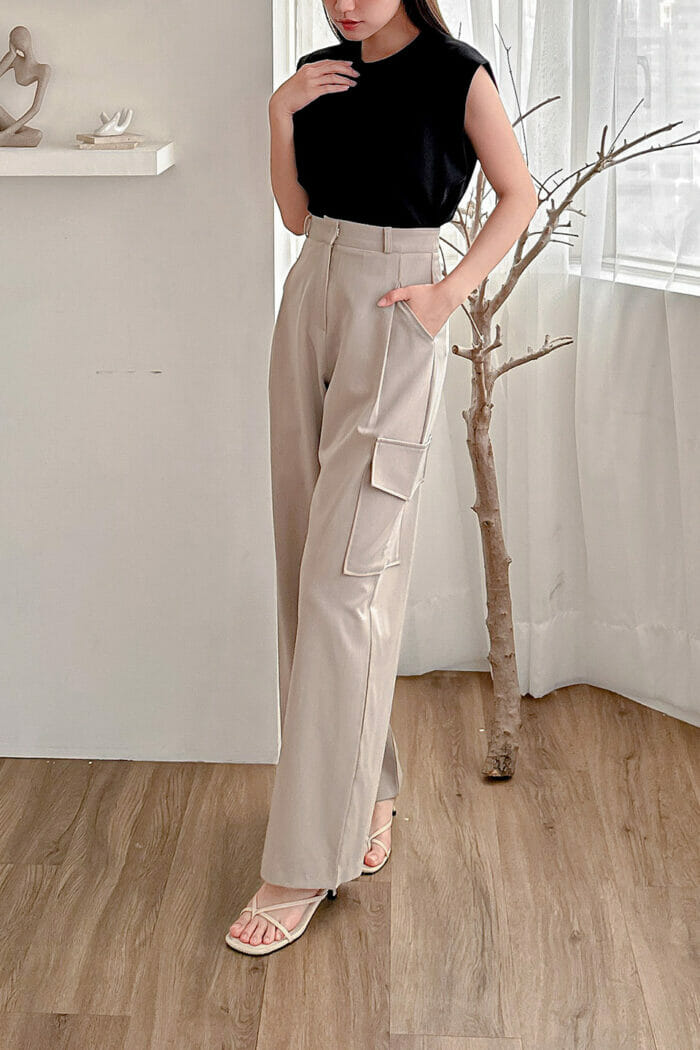 23MAY#66 單口袋直筒工作褲