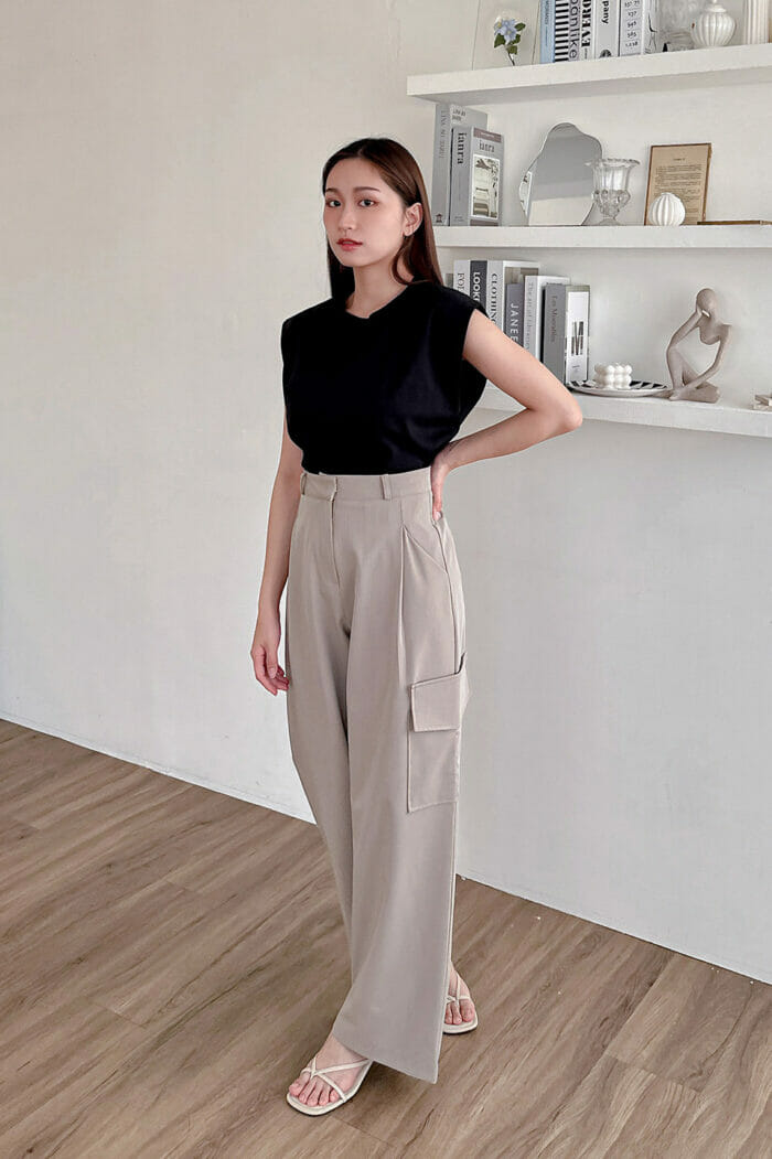 23MAY#66 單口袋直筒工作褲