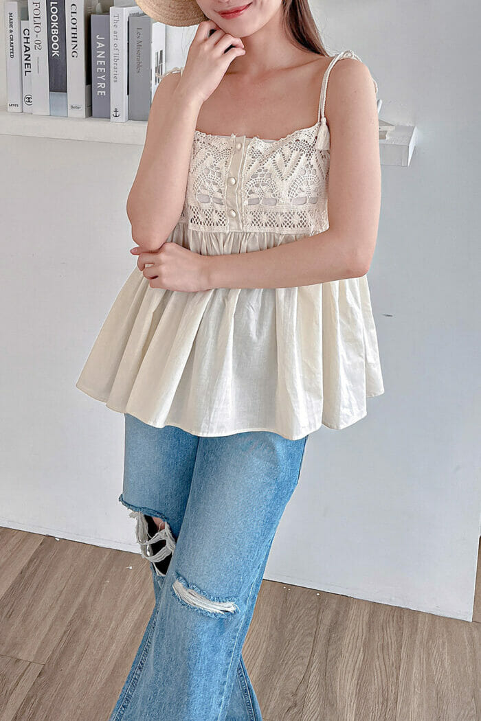 20230577-23 23MAY#77 刷色破損感丹寧寬褲